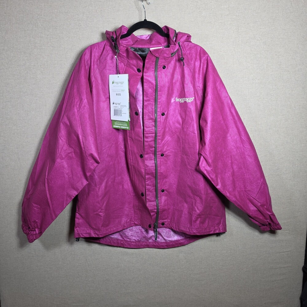 Frogg Toggs Breathable Rain Suit Women's XL Cherry/ Black Classic All-Purpose - Picture 2 of 16